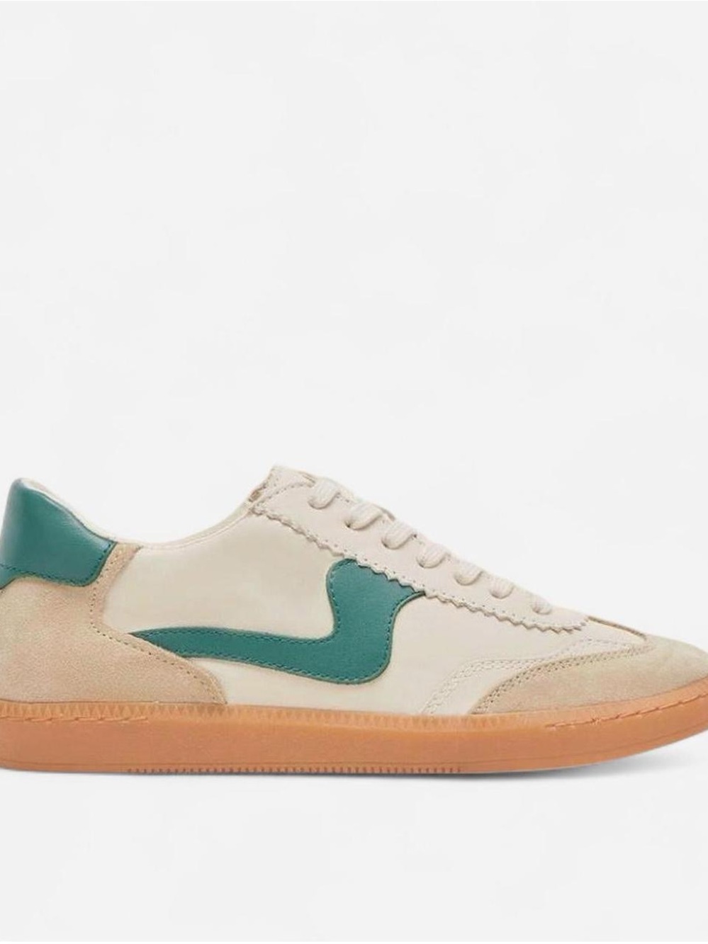 Brand NEW - Dolce Vita notice white green leather sneakers - Picture 1 of 3